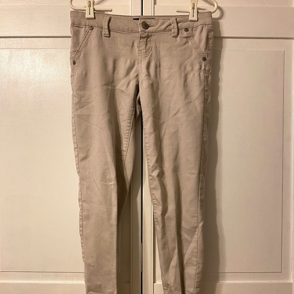 Grey Low Rise Skinny Jeans